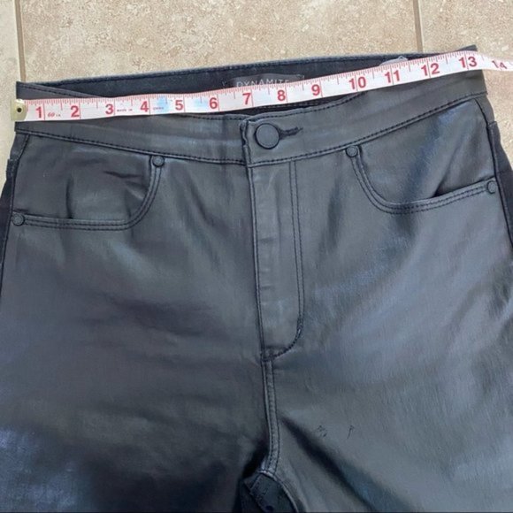 Dynamite Black Faux Leather Pants - Picture 6 of 9